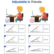 Tuttonica tutto-TS 123 SS Laptop Stand For Desk Silver