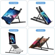 Tuttonica Tutto-ts 123 Bd Laptop Stand 7 Height Adjustable Riser For Desk Black