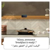أمازون إيكو دوت مكبر صوت ذكي الجيل الثالث مع أليكسا فحمي