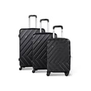Para John Lightweight 3-pieces Abs Hard Side Travel Luggage Trolley Bag Set With Lock For Men Unisex Hard Shell Strong