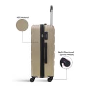 Para John Lightweight 3-pieces Abs Hard Side Travel Luggage Trolley Bag Set With Lock For Unisex Hard Shell Strong