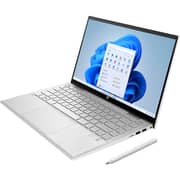 HP Pavilion X360 14 2 in 1 Convertible Laptop - 11th Gen Core i5 2.5GHz 8GB 512GB Win11 14inch FHD Silver English/Arabic Keyboard DY1002NE (2022) Middle East Version