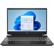 HP Pavilion (2021) Gaming Laptop - AMD Ryzen 7-5800H / 15.6inch FHD / 512GB SSD / 16GB RAM / 4GB NVIDIA GeForce RTX 3050 Ti Graphics / Win11 Home / English & Arabic Keyboard / Black / Middle East Version - [15-EC2055NE]