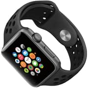 Porodo Sport Silicone Band For Apple Watch 42/44/45mm Black/Grey