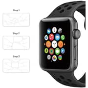 Porodo Sport Silicone Band For Apple Watch 42/44/45mm Black/Grey