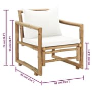 vidaXL Garden Chair 2pcs With Cushions And Pillows