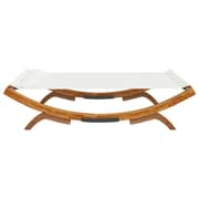 vidaXL Outdoor Lounge Bed 165x188.5x46 cm Solid Bent Wood Cream