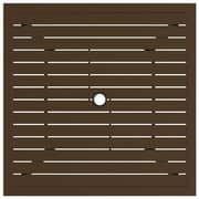 Vidaxl Garden Table Brown 81.5x81.5x72 Cm Steel