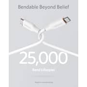 Anker Powerline III Flow USB-C To USB-C Cable 0.9m Cloud White