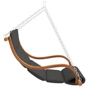 Vidaxl Swing Chair With Cushion Solid Bent Wood With Teak Finish
