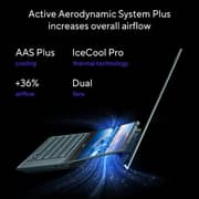 ASUS ZenBook Pro Duo 15 OLED (2022) Laptop - 12th Gen / Intel Core i9-12900H / 15.6inch OLED / 32GB RAM / 1TB SSD / 8GB NVIDIA GeForce RTX 3070 Graphics / Windows 11 / English & Arabic Keyboard / Celestial Blue / Middle East Version - [UX582ZW-OLED209W]