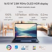 ASUS ZenBook 14 OLED (2022) Laptop - 12th Gen / Intel Core i5-1240P / 14inch 2.8K OLED / 8GB RAM / 512GB SSD / Shared Intel Iris Xe Graphics / Windows 11 Home / English & Arabic Keyboard / Ponder Blue / Middle East Version - [UX3402ZA-OLED1P5W]