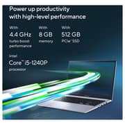 ASUS VivoBook 15 (2022) Laptop - 12th Gen / Intel Core i5-1240P / 15.6inch FHD / 8GB RAM / 512GB SSD / Shared Intel UHD Graphics / Windows 11 Home / English & Arabic Keyboard / Icelight Silver / Middle East Version - [X1502ZA-E8299W]