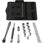 Wera 8100 Sb 11 Zyklop Metal Ratchet Set With Switch Lever, 3/8