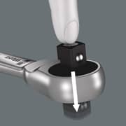 Wera 8100 Sc 10 Zyklop Metal Ratchet Set With Push-through Square, 1/2