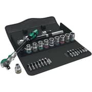 Wera 8100 Sc 6 Zyklop Speed Ratchet Set, 1/2