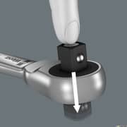 Wera 8100 Sa 10 Zyklop Metal Ratchet Set With Push-through Square, 1/4