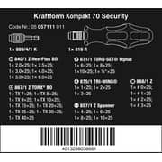 Wera Kraftform Kompakt 71 Security, 32 Pieces