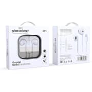 Glassology In-Ear Wired Headphones with Microphone - 3.5mm Jack, Stereo Sound, Compatible with MacBook, iPhone, iPad, Android, PS4/PS5, MP3/4