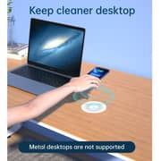 Choetech Long Range Invisible Under Table Wireless Charger Black