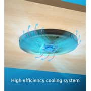 Choetech Long Range Invisible Under Table Wireless Charger Black