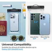 Spigen Aqua Shield Floating Universal Waterproof Phone Underwater Case Cover Ipx8 Pouch A610 Compatible With Mobile up To 6.9inches- Crystal Clear