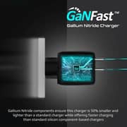 Promate 65W Dual Port Wall Charging Adapter Black