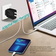 Promate 65W Dual Port Wall Charging Adapter Black