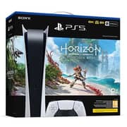 Sony PlayStation 5 Digital Console White - Middle East Version + Horizon Voucher Bundle