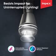 Impex Rechargeable Led Flashlight Lumin C3 3SC 3000mah
