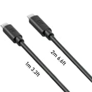 Ravpower USB Type-C To Lightning Cable 1m/2m Combo Pack Black