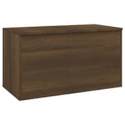 Vidaxl Storage Chest Brown Oak 84x42x46 Cm Engineered Wood