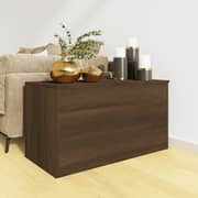 Vidaxl Storage Chest Brown Oak 84x42x46 Cm Engineered Wood