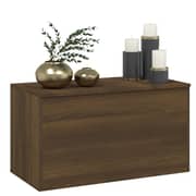 Vidaxl Storage Chest Brown Oak 84x42x46 Cm Engineered Wood