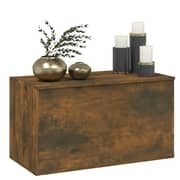 Vidaxl Storage Chest Smoked Oak 84x42x46 Cm Engineered Wood