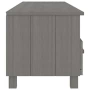 vidaXL TV Cabinet HAMAR Light Grey 158x40x40 cm Solid Wood Pine