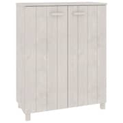 vidaXL Shoe Cabinet HAMAR White 85x40x108 cm Solid Wood Pine