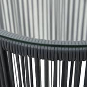 Vidaxl 3 Piece Bistro Set With Cushions Pvc Rattan Anthracite