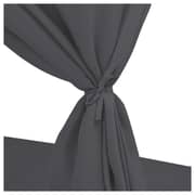 vidaXL Outdoor Lounge Bed With Curtains