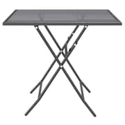 Vidaxl Garden Table 80x80x72 Cm Expanded Metal Mesh Anthracite