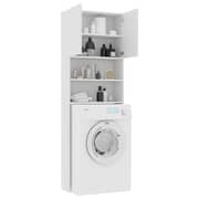 Vidaxl Washing Machine Cabinet White 64x25.5x190 Cm Chipboard