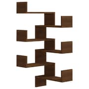 Vidaxl Wall Corner Shelves 2 Pcs Brown Oak 40x40x50 Cm Engineered Wood