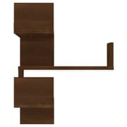 Vidaxl Wall Corner Shelves 2 Pcs Brown Oak 40x40x50 Cm Engineered Wood