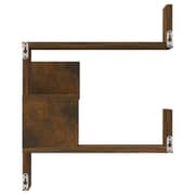 Vidaxl Wall Corner Shelf Smoked Oak 40x40x50 Cm Engineered Wood