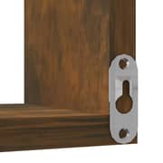 Vidaxl Wall Corner Shelf Smoked Oak 40x40x50 Cm Engineered Wood