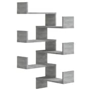 Vidaxl Wall Corner Shelves 2 Pcs Grey Sonoma 40x40x50 Cm Engineered Wood