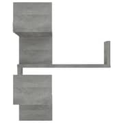 Vidaxl Wall Corner Shelves 2 Pcs Grey Sonoma 40x40x50 Cm Engineered Wood