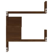 Vidaxl Wall Corner Shelf Brown Oak 40x40x50 Cm Engineered Wood