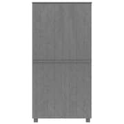 vidaXL Wardrobe HAMAR Dark Grey 89x50x180 cm Solid Wood Pine