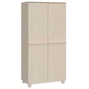 vidaXL Wardrobe HAMAR Honey Brown 89x50x180 cm Solid Wood Pine